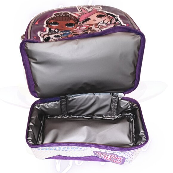 NWT - LOL Surprise MGA BB's Run the World Zippered 3D Print Insulated Bag - Picture 2 of 15